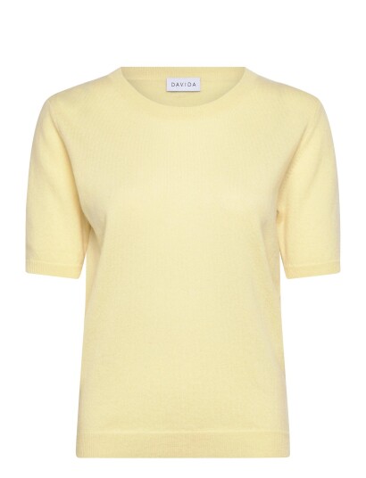 Davida Cashmere T Shirt Oversized Yellow L Davida Cashmere T Shirt Oversized Yellow L
