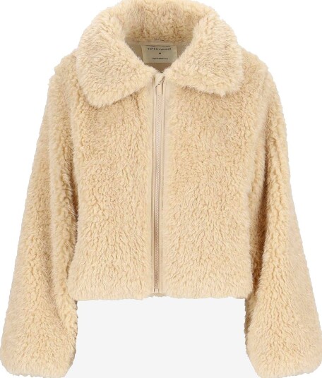 Twentyfour Teddyjakke Mode Teddy Jacket Beige Twentyfour Teddyjakke Mode Teddy Jacket Beige