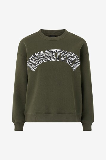 Gina Tricot Collegegenser Sweater Grønn