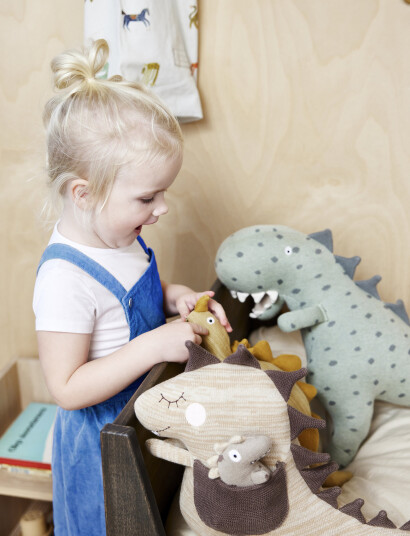 OYOY MINI Dina & Bobo Dinosaur - Multi/patterned - 45X36X15CM x 45
