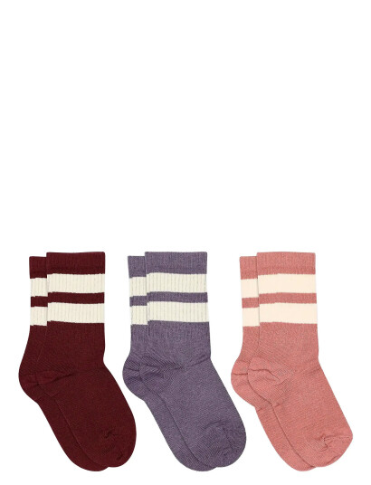 mp Denmark Anker Socks - 3-Pack - Multi/patterned - 22/24