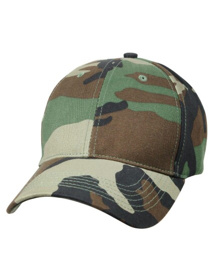 Rothco US Baseball Cap Kids Woodland Grønn, Brun