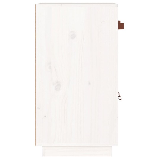 vidaXL Skjenk hvit 65,5x40x75 cm heltre furu