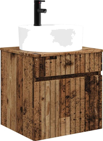 Vegghengt servantkommode Gammelt tre 49 x 44,5 x 65 cm Vegghengt servantkommode Gammelt tre 49 x 44,5 x 65 cm