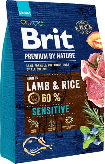 Brit Premium Hundemat Sensitive Lam og Ris 3kg for Mage- og Hudpleie Brit Premium Hundemat Sensitive Lam og Ris 3kg for Mage- og Hudpleie