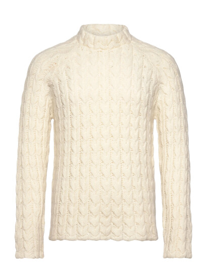 HOLZWEILER Caraway Cable Crew - Cream - S HOLZWEILER Caraway Cable Crew - Cream - S