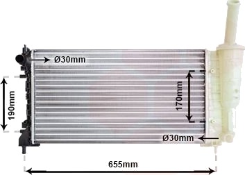 VAN WEZEL 17002297 Radiator motorkjøling VAN WEZEL 17002297 Radiator motorkjøling