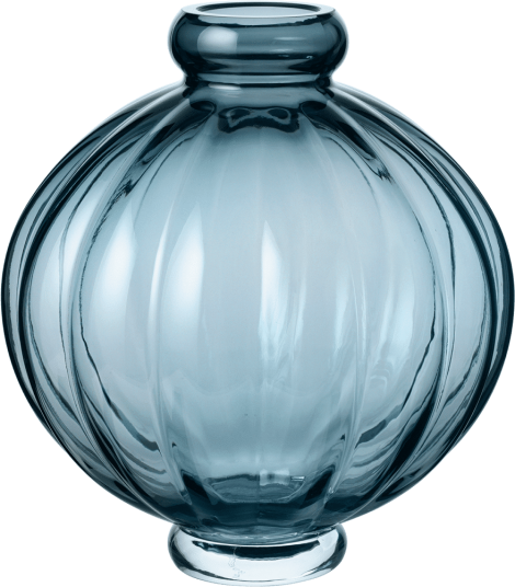 Louise Roe Balloon vase 25 cm Blue Louise Roe Balloon vase 25 cm Blue