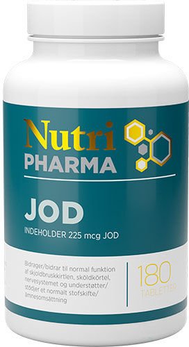 NutriPharma Jod 180 Tabletter NutriPharma Jod 180 Tabletter