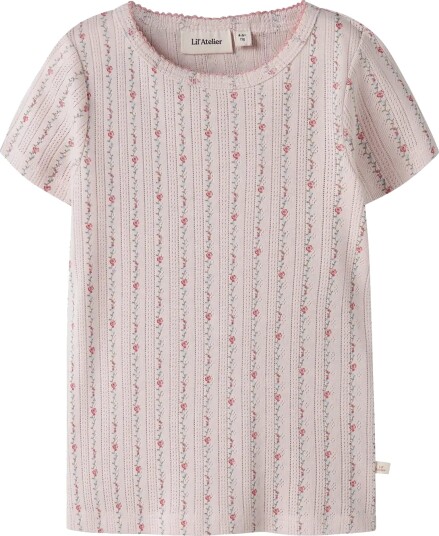 Lil"Atelier Nmfrachello Dap Ss Slim Top Lil Pink 92