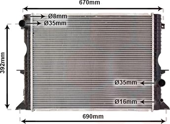 VAN WEZEL 02002184 Radiator motorkjøling