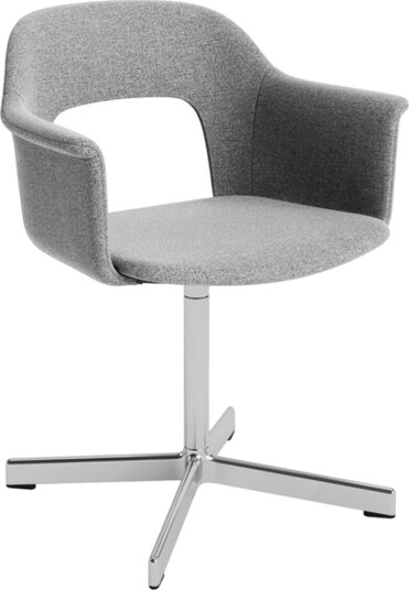 Hay Layout 234 Spisestol med Armlener og Svingbar Hallingdal 130/ Aluminium