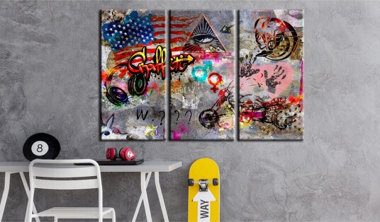 Tavle American Graffiti 120X80 Artgeist sp. z o. o.