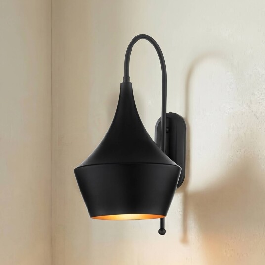 Vegglampe Olaf ROYALTECH dimbar Sort Stue / spisestue Metall