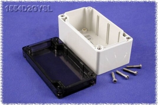 Hammond Electronics 1554D2gysl Universalskap 120 X 65 X 60 Polykarbonat Grå 1 Stk