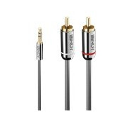 Lindy Cromo Line 50 cm Lydkabel Mini-Phone til RCA Antrasitt