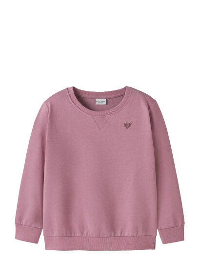name it Nmfvima Ls Sweat Bru Noos Pink 80