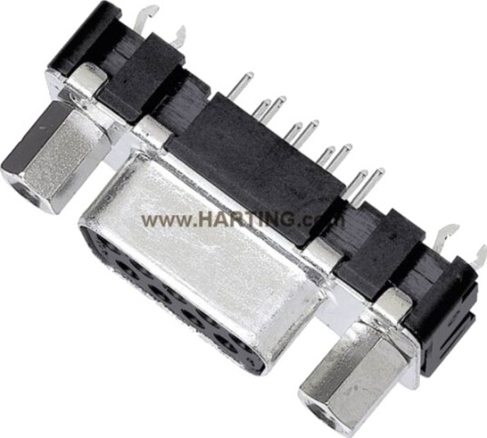 Harting D Sub Stiftliste 180° Poltall: 15 Lodding 1 Stk 09662516512