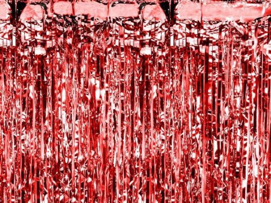 Party curtain red 0,9m/2,5m