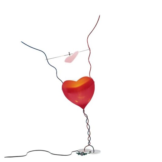 Ingo Maurer One From The Heart Bordlampe Rød Ingo Maurer One From The Heart Bordlampe Rød