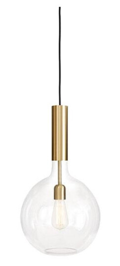 Konsthantverk Rosdala Liten Taklampe - Klart Glass & Slepet Messing Konsthantverk Rosdala Liten Taklampe - Klart Glass & Slepet Messing