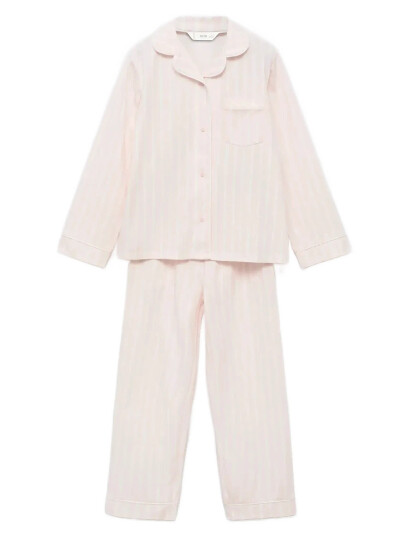 Mango Striped Long Pyjamas - Pink - 5-6