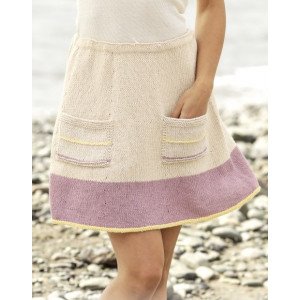 Spring Belle by DROPS Design - Skjørt Strikkeoppskrift str . S - XXXL - Small