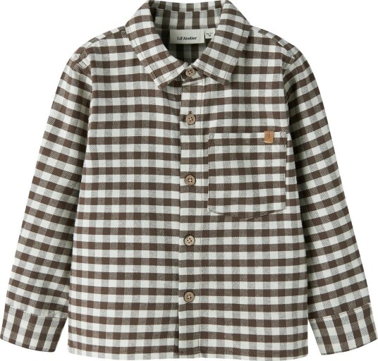 Lil"Atelier Nmmnoki Ls Loose Shirt Lil   Brown   116