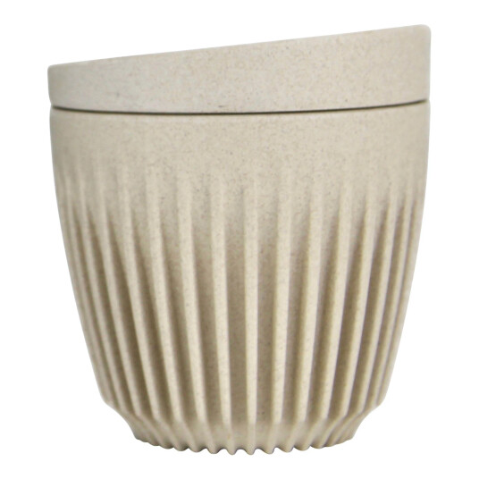 Huskee Reusable Travel Cup & Lid - Natural , 175ml (6oz)