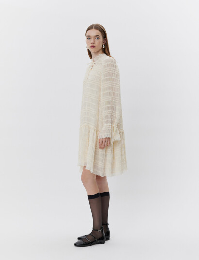 Sofie Schnoor Paisleysw Dress - Beige - 34 Sofie Schnoor Paisleysw Dress - Beige - 34