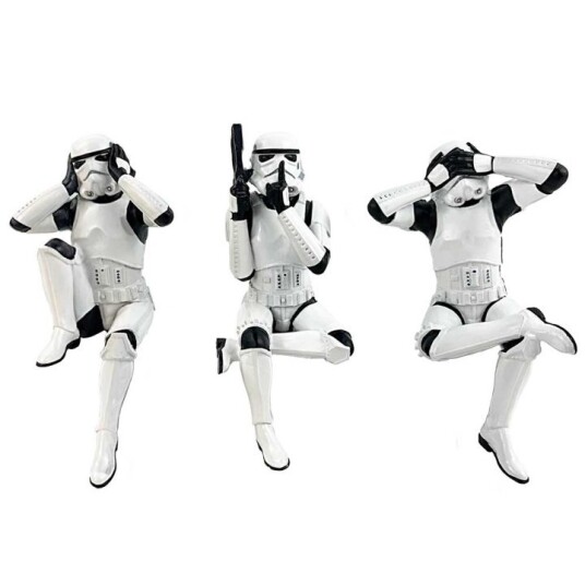 Nemesis Now Tre Kloke Stormtrooper Figurer - Hylleplass Nemesis Now Tre Kloke Stormtrooper Figurer - Hylleplass