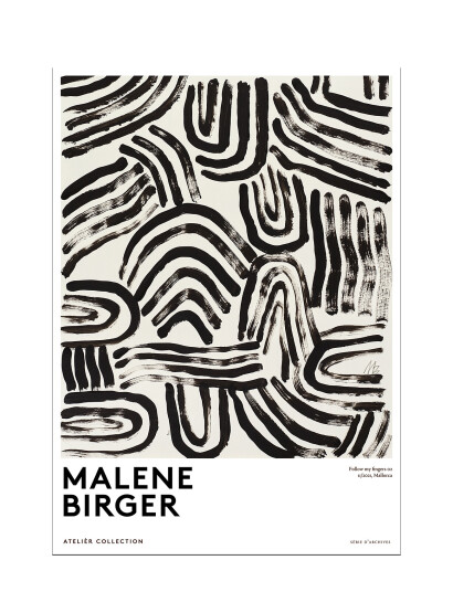 The Poster Club The Poster Club X Malene Birger - Follow My Fingers - White - 50X70CM