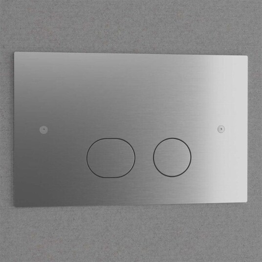 Primy Steel Style betjeningsplate Hel- og halvspyling, Rustfritt Stål Primy Steel Style betjeningsplate Hel- og halvspyling, Rustfritt Stål