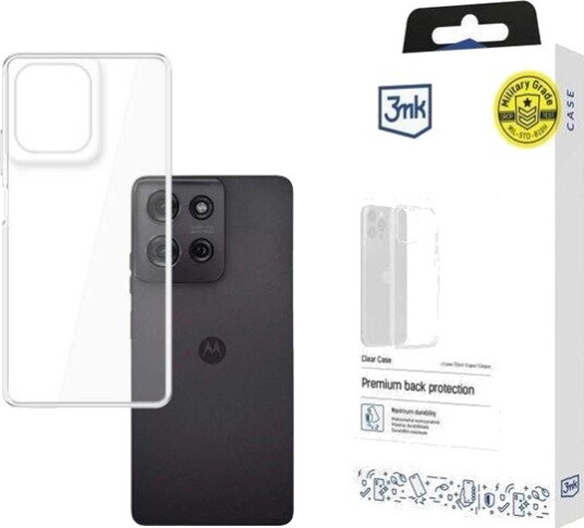 3mk Clear Case for Motorola Moto G75 Transparent