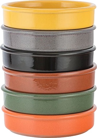 Porsgrunds Porselænsfabrik Porsgrunds Porseænsfabrik Terra Tapasformer 12cm Assorterte Farger 6pk