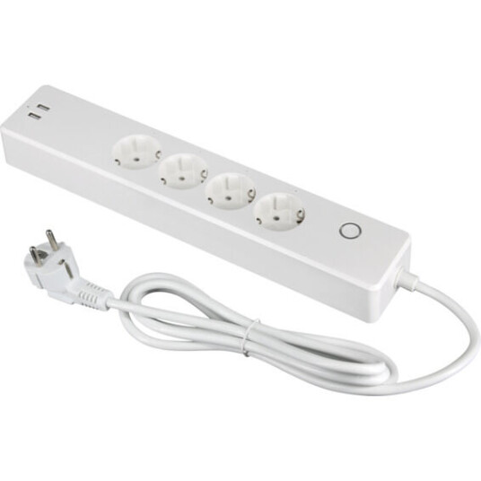 Namron ZigBee skjøteledning 4-veis + 2 USB - 4512735 Namron ZigBee skjøteledning 4-veis + 2 USB - 4512735