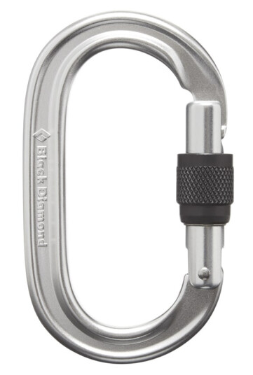 Black Diamond Oval Keylock Scrwgt Carabiner Polished One Size Black Diamond Oval Keylock Scrwgt Carabiner Polished One Size