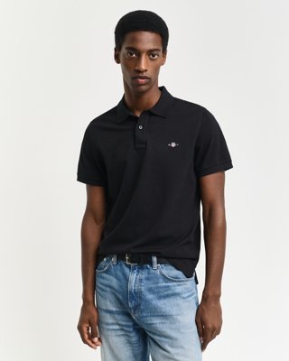 Klassisk piquéskjorte i regular fit BLACK 5XL Klassisk piquéskjorte i regular fit BLACK 5XL