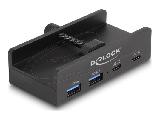 Delock - Hub - 5 Gbps, External, With Locking Screw - 2 X Usb-C + 2 X Usb - Stasjonær