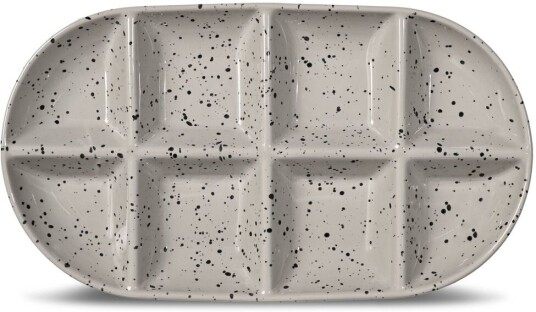 Sagaform Ditte serveringsfat stor 20x36 cm Grå svart Sagaform Ditte serveringsfat stor 20x36 cm Grå svart