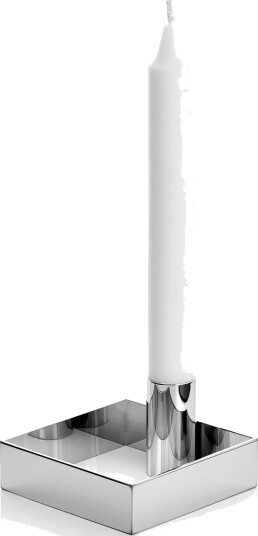 Novoform Edge Lysestage Silver H5CM 9 Novoform Edge Lysestage Silver H5CM 9