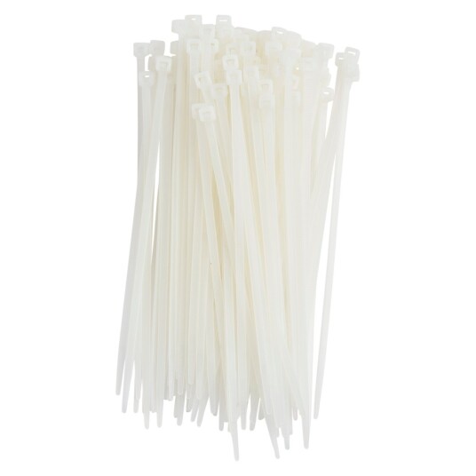 Schou Kabelstrips Max 150mm 100stk Hvit Schou Kabelstrips Max 150mm 100stk Hvit