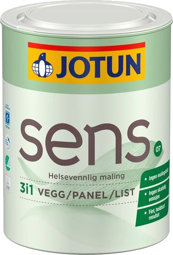 Jotun Veggmaling Sens 07 Hvit 0.68l Jotun Veggmaling Sens 07 Hvit 0.68l