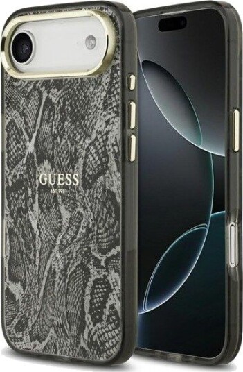 GUESS Python Pattern MagSafe Case for iPhone Air - Black