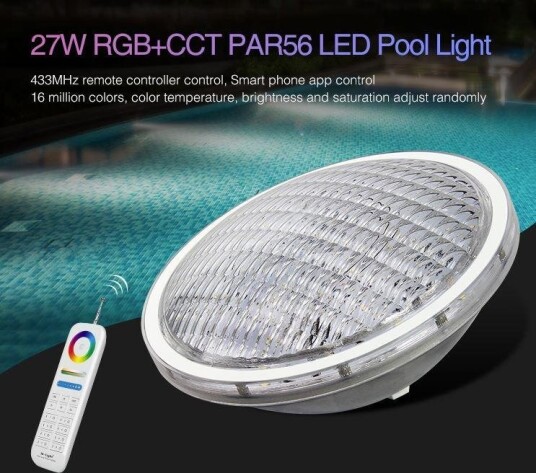 SYNERGY 21 LED LoRa 433MHZ PAR56 Pool Light 27W RGB+CCT *Milight/Miboxer* uten fjernkontroll SYNERGY 21 LED LoRa 433MHZ PAR56 Pool Light 27W RGB+CCT *Milight/Miboxer* uten fjernkontroll