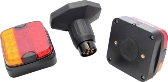 Berger & Schröter Tilhenger Belysningssett 7 Pins Bremselys Baklys Blinklys 12 V/Dc Bluetooth® Tilkobling Inkl. Magnetfeste Berger & Schröter Tilhenger Belysningssett 7 Pins Bremselys Baklys Blinklys 12 V/Dc Bluetooth® Tilkobling Inkl. Magnetfeste