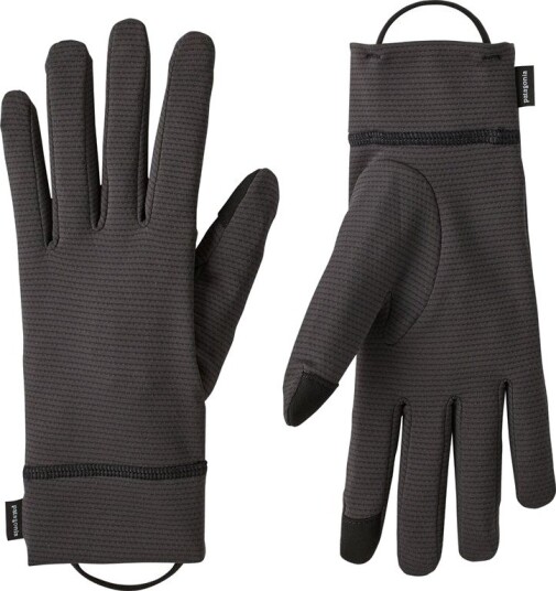 Patagonia Cap MW Liner Gloves Ink Black