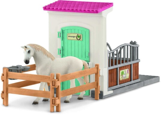 Schleich Hestestall Utvidelsessett med 21 Deler - Lekesett for Barn 5+ År