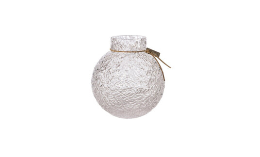 Ernst GLASSVASE Mønstret Struktur 22 cm klar 22