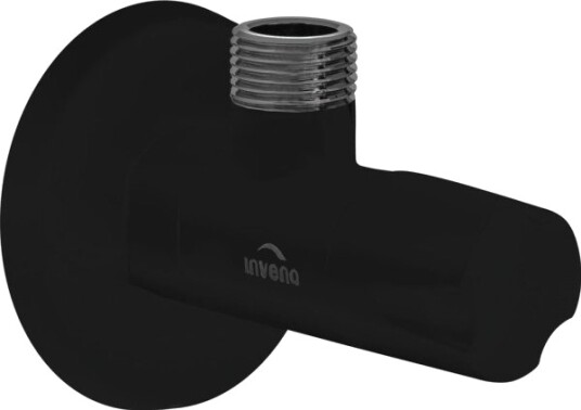 Invena Vinkelventil Med Keramisk Topplokk 1/2"X3/8" Sort Zw 49 00C